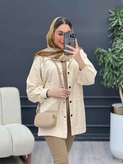 مانتو کتان بغل سه دکمه سوین