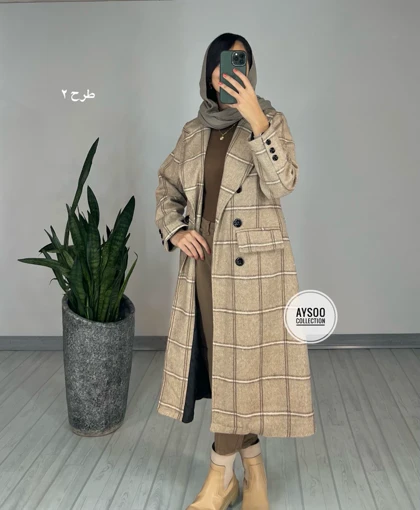 پالتو پشمی آستردار نورا2