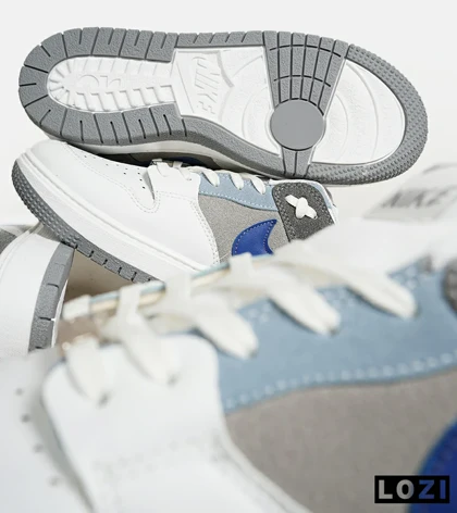 کفش کتانی بزرگ پا طوسی آبی نایک NIKE SB
