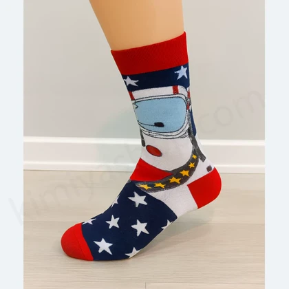 جوراب اسپرت طرح دار شخصیتی مدل فضانورد – نخ پنبه