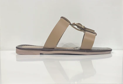 صندل زنانه Alyssa-مشکی - قهوه ای و کرم