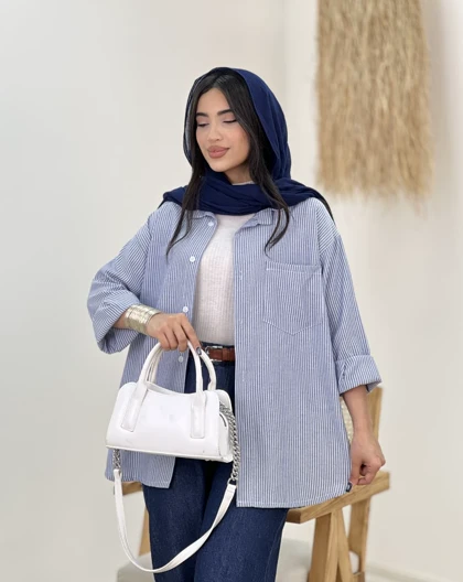 شومیز راه راه آتنا(1)ک:5068