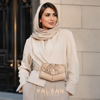 کیف دوشی زنانه چرم یلسان مدل هیلدا کد 068-RTL
