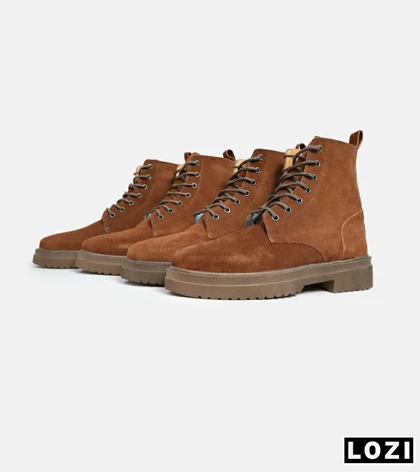 بوت مردانه قهوه ای Bershka مدل 5774