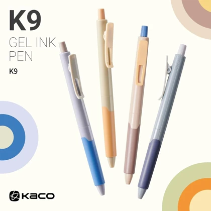 خودکار مشکی ژله ای کاکو Kaco مدل K9 نوک 0.5 میلی متری 4 عددی