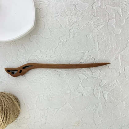 کانزاشی مو زنانه چوبی با بافت ظریف مدل الیا