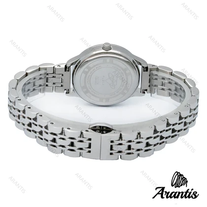 ساعت الکسا 0108 زنانه تمام نقره ای صفحه سفید w-10116