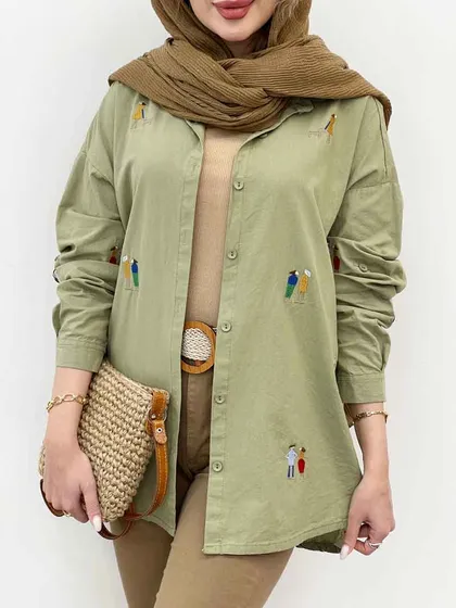 مانتو گلدوزی کارولین