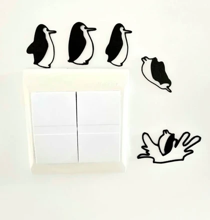 استیکر پنگوئن پنج تایی