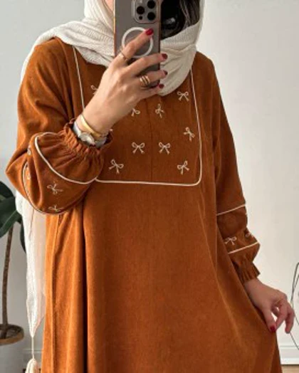 مانتو عبایی پاپیون 3