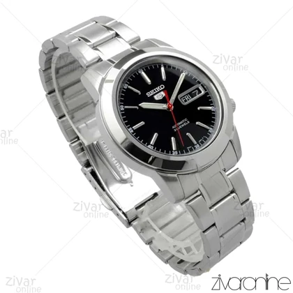 ساعت سیکو 5 اصل مردانه سیلور صفحه مشکی اتوماتیک 104173