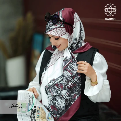 روسری ابریشم کجراه بنا