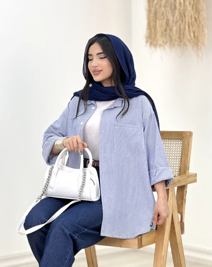 شومیز راه راه آتنا(1)ک:5068