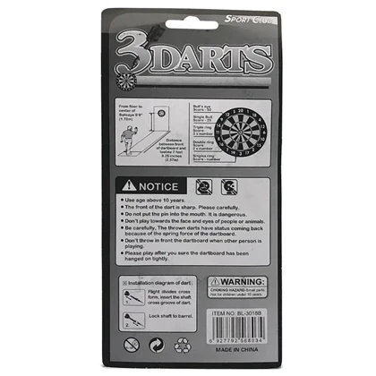 تیر دارت سوزنی پرو اسپرتز PRO SPORTS مدل BL-3018B بسته 3 عددی