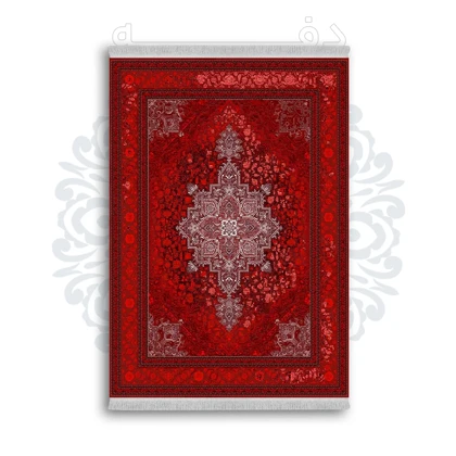 *جدید* فرشینه از جنس پارچه شانل مخمل ترک طرح فانتزی برند دفه کد 1451