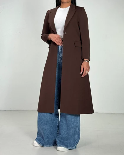 کت یقه انگلیسی بلند  کد 100177