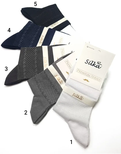 جوراب مردانه کلاسیک نیم ساق کاوه سیلکا