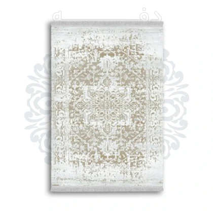 *جدید* فرشینه از جنس پارچه شانل مخمل ترک طرح فانتزی برند دفه کد 1649