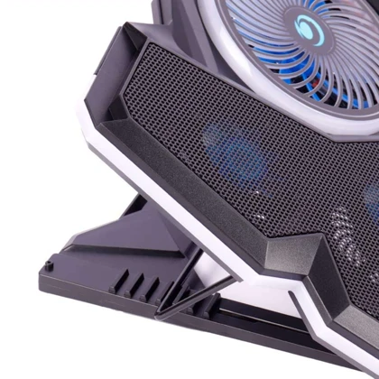 پایه خنک کننده لپ تاپ کول کلد Cool Cold مدل K44-RGB سایز 17 اینچ با 5 فن
