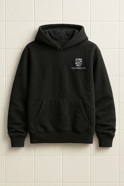 هودی مشکی طرح porsche
