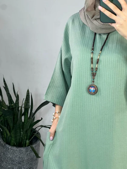 مانتو کفتان لینن الناز 2