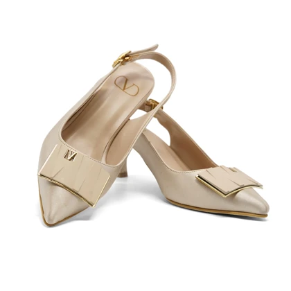 کفش مجلسی زنانه پاشنه‌دار 5 سانت مدل 400933 _ sandal valentino