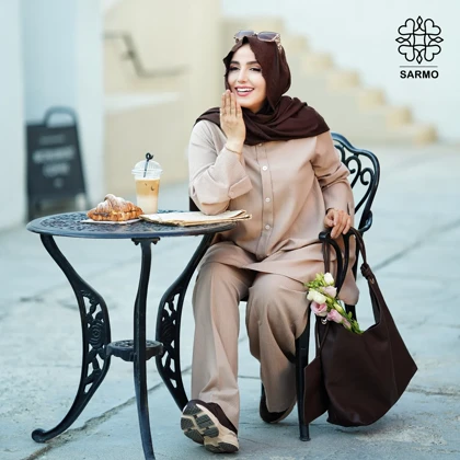 تونیک و شلوار ونوس کرم
