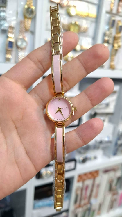 ساعت مچی زنانه موادو Movado موتور کوارتز باکیفیت و طراحی زیبا