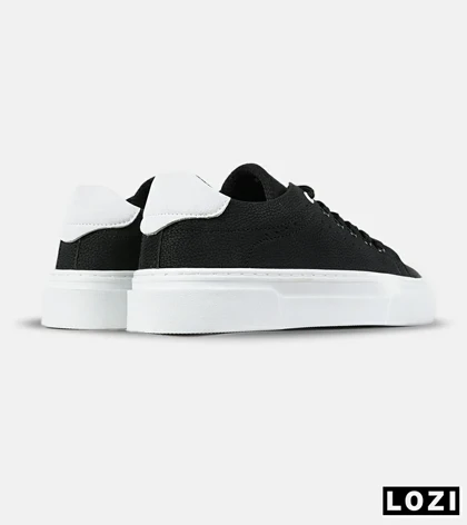 کفش کتانی مردانه مشکی BERSHKA مدل 7670