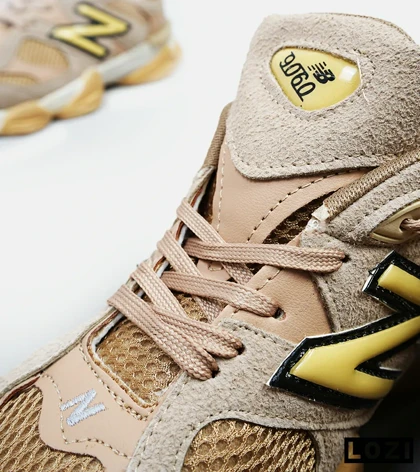 کفش کتانی مردانه کرم قهوه ای NEW BALANCE 9060