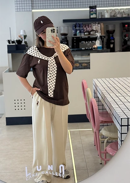 تیشرت خال‌خالی کد: 203