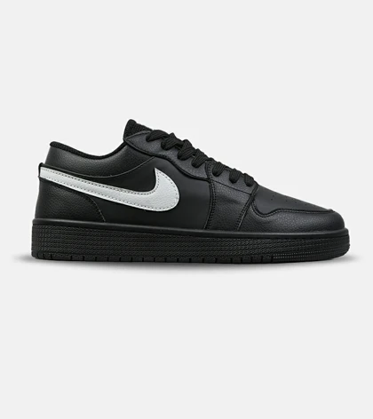 کفش کتانی بزرگ پا مشکی سفید NIKE AIR Jordan 1 مدل 8956