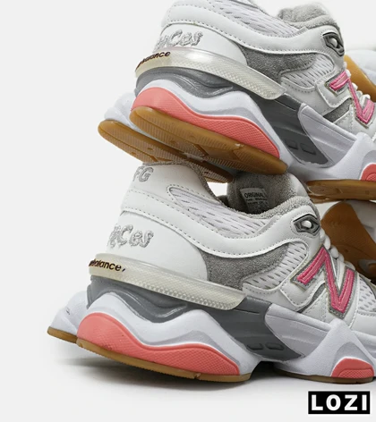 کفش کتانی مردانه و زنانه سفید سرخابی NEW BALANCE 9060