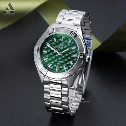 ساعت کیو اند کیو صفحه سبز Q&Q S20A-003VY