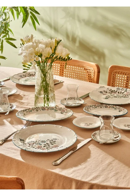 سرویس صبحانه‌خوری 12 نفره Bella Maison مدل Vintage استون‌ور - آبی