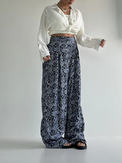 شلوار پارچه ای طرحدار
