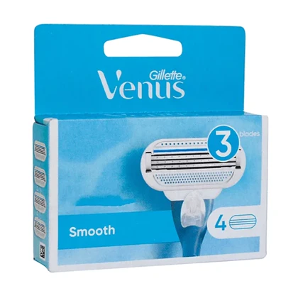 تیغ یدک ژیلت ونوس مدل SMOOTH بسته 4 عددی