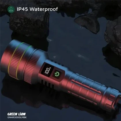 چراغ قوه گرین لاین مدل GREEN LION HYPER RAY PRO GL-FL3 GNHR3000LM