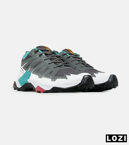 کفش کتانی طوسی آبی سفید مردانه و زنانه Salomon XT-Slate Advanced مدل 7606