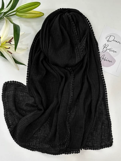 شال مشکی سکه ای