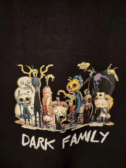 هودی سایز بزرگ dark family