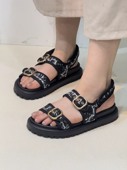 1213 صندل زنانه گوچی دو سگک پشت چسب GUCCI