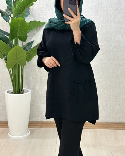 C052- تونیک جیب‌دار