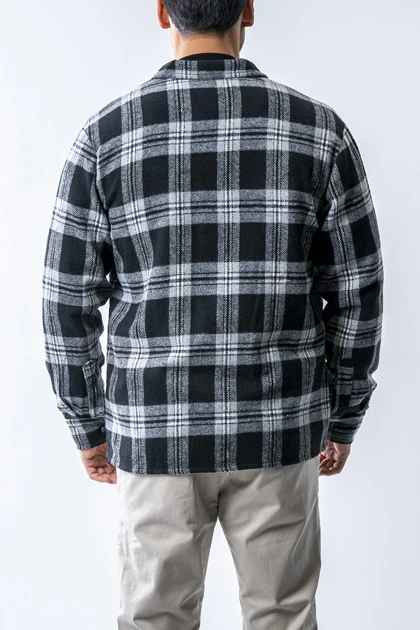 پیراهن آستین بلند پشمی جیب‌دار مردانه