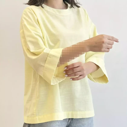 بلوز سرشانه دکمه