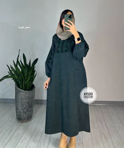 پیراهن مانتویی آتریسا