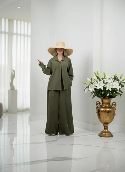 ست جلو دکمه Green wood