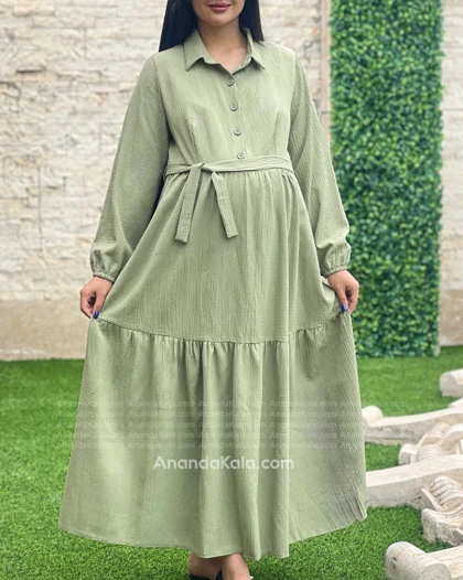 پیراهن بارداری و شیردهی اطلس