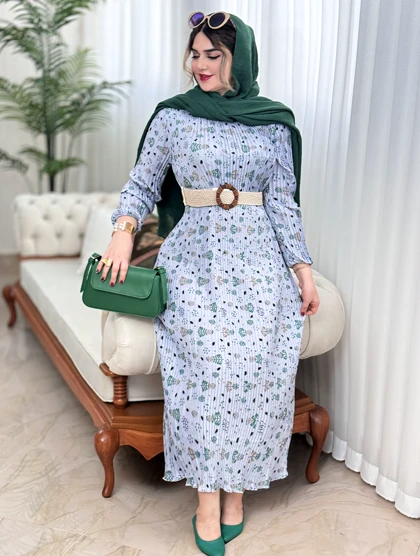 پیراهن پلیسه پرنیان 2108
