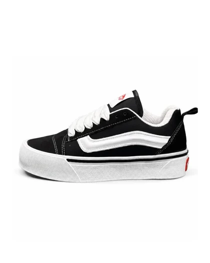 کفش کتانی زنانه و مردانه و بزرگ پا مدل ونس اولداسکول کنو مشکی Vans oldskool Knu